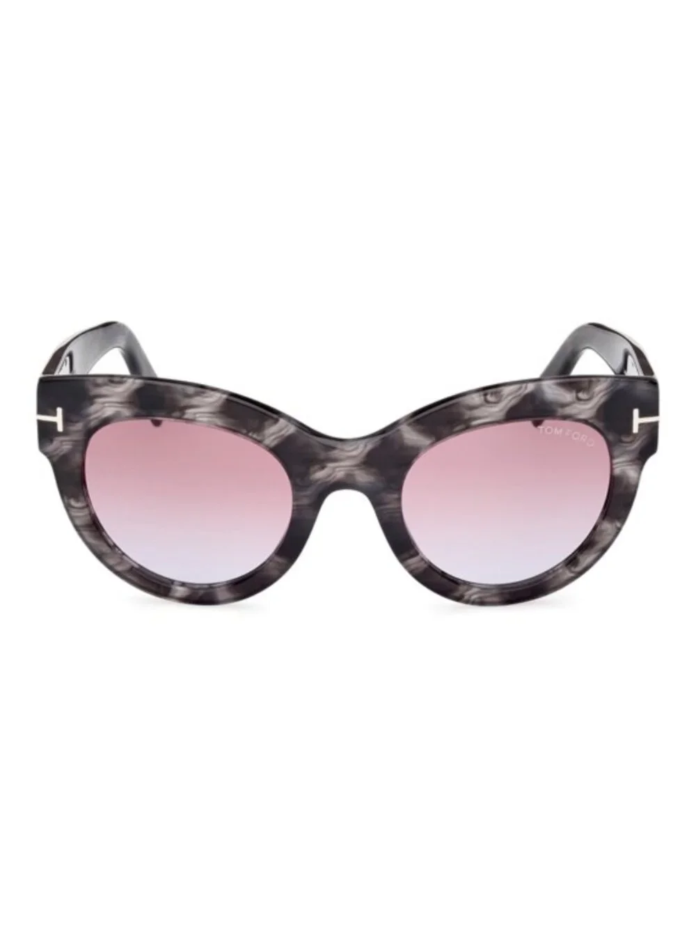 TOM FORD — Lucilla 51mm Gradient Cat‑Eye Sunglasses Color: Black Havana / Purple Tom Ford Lucilla TF1063 01C Sunglasses - US main image 3